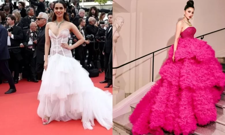 Cannes 2023: मानुषी छिल्लर ने 'सिंड्रेला' लुक में बिखेरा जलवा, उर्वशी के पिंक गाउन पहन जीता फैंस का दिल