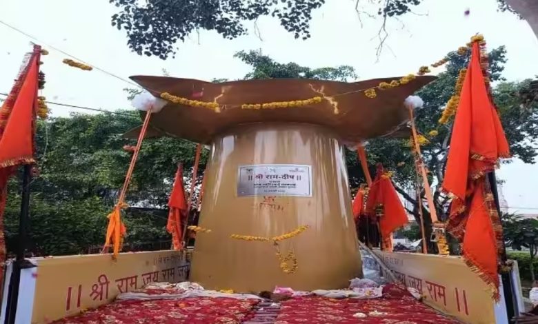 Ram Mandir Inauguration: वडोदरा से कोटा पहुंचा 1100 किलो का सवा 9 फुट का दीपक, 501 किलो घी से जलाया जाएगा